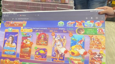 Situs judi online (judol) yang diblokir Kemkomdigi.