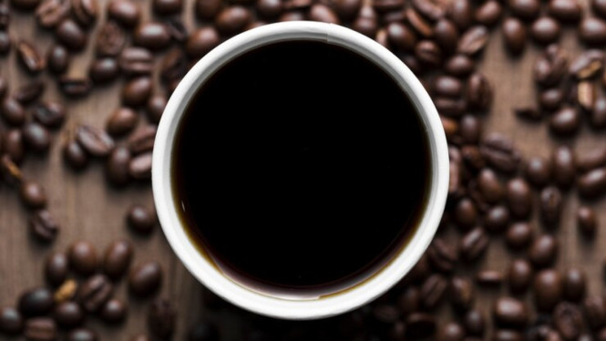 Ilustrasi kopi hitam.