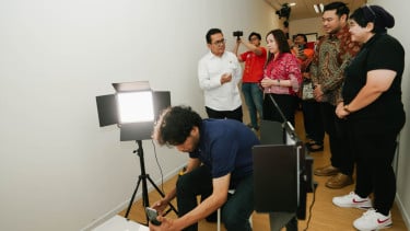 Menteri Perdagangan Budi Santoso menjadi host live shopping Harbolnas.