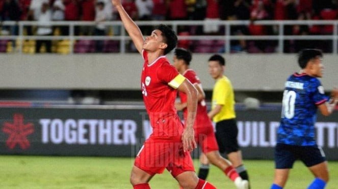 Muhammad Ferarri saat Timnas Indonesia vs Laos