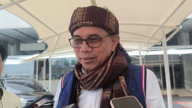 Ketua Dewan Kehormatan Partai Demokrat sekaligus anggota Komisi III DPR, Hinca Panjaitan di Kompleks Parlemen, Senayan, Jakarta Pusat