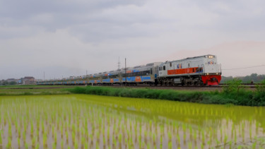 Ilustrasi kereta api direct train