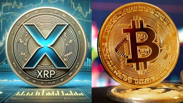 Bitcoin dan XRP.