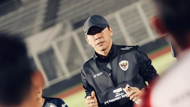 Shin  Tae-yong (STY) saat menjadi pelatih Timnas Indonesia
