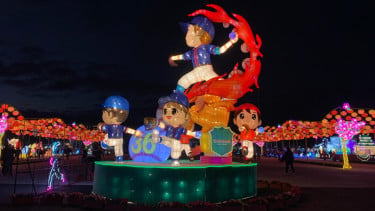 Festival Lampion di Taoyuan Taiwan.
