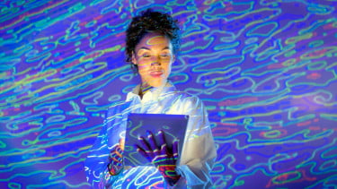 Ilustrasi manajemen data / Artificial Intelligence (AI).