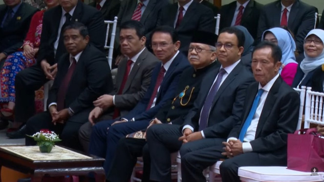 Bang Yos, Foke, Anies hingga Ahok sambut Gubernur-Wagub Jakarta Pramono-Rano