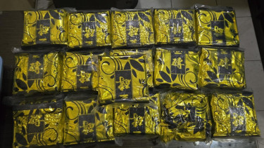 16 kg sabu yang berhasil disita dari mobil yang akan dikirim ke Jakarta.(dok Polda Sumut)