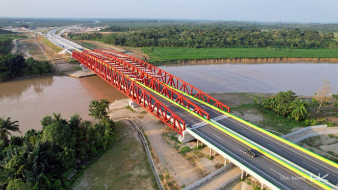 Infrastruktur jalan yang dibangun Hutama Karya [Humas Hutama Karya]