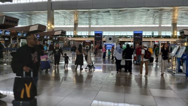 Suasana terminal 3 Bandara Soekarno-Hatta, Tangerang
