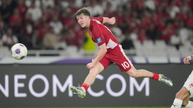 Ole Romeny saat Timnas Indonesia vs Bahrain di Stadion GBK