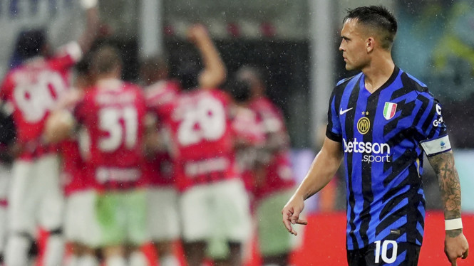 Pemain Inter Milan Lautaro Martinez