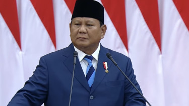 Presiden Prabowo Subianto Pidato.