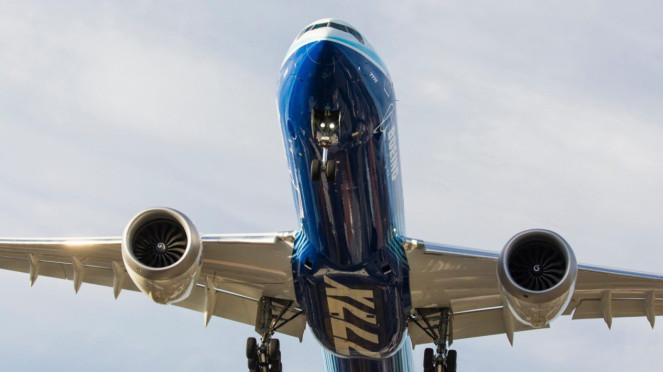 Ilustrasi Pesawat Boeing 777X