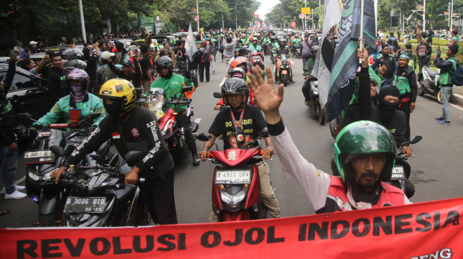 Aksi Demo Ojek Online