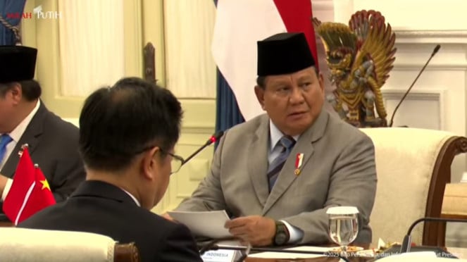 Presiden RI Prabowo Subianto menerima kunjungan PM China Li Qiang