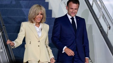 Kedatangan Presiden Prancis Emmanuel Macron dan Ibu Negara Brigitte Macron