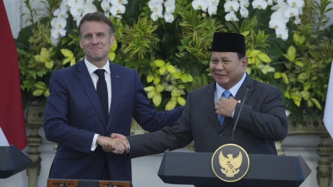 Presiden Prabowo Bertemu Dengan Presiden Perancis Emmanuel Macron