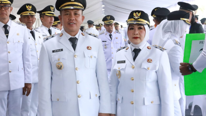 Bupati dan Wakil Bupati Morowali, Iksan Baharudin Abdul Rauf dan Iriane Iliyas