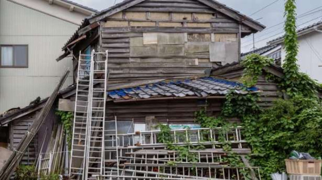 Rumah kosong di Kanazawa, Ishikawa, Jepang