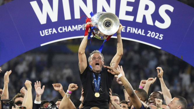 Pelatih PSG, Luis Enrique juara Liga Champions