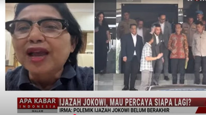 Politikus Nasdem, Irma Suryani dalam Apa Kabar Indonesia Malam tvOne.