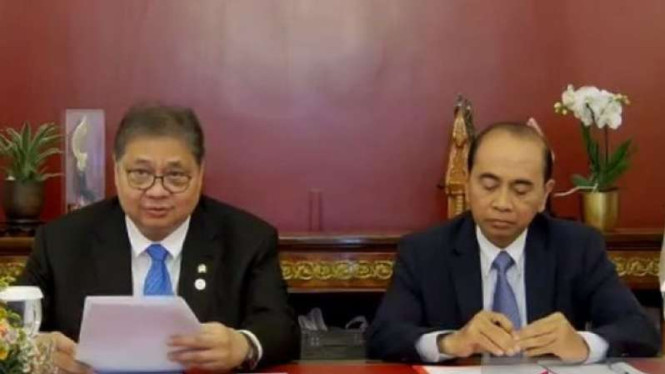 Menko Perekonomian Airlangga Hartarto.