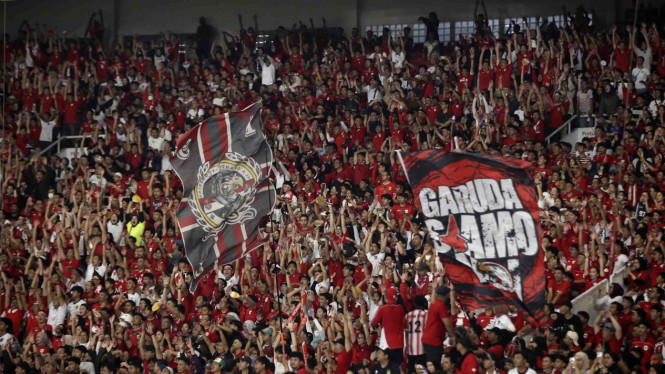 Suporter Timnas Indonesia vs China di Kualifikasi Piala Dunia 2026