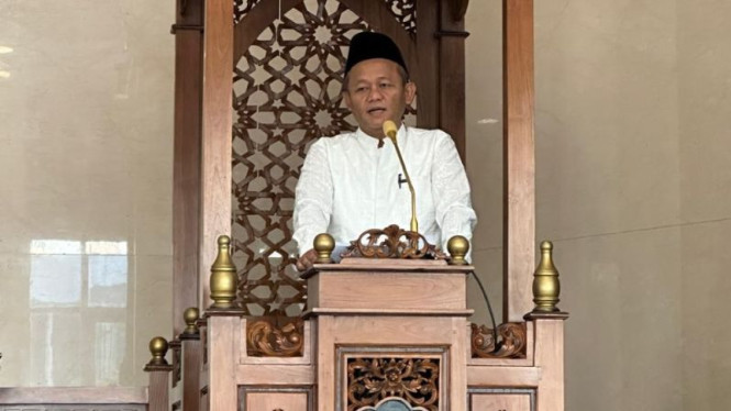 Sekjen Partai Golkar Sarmuji jadi Khatib Idul Adha.
