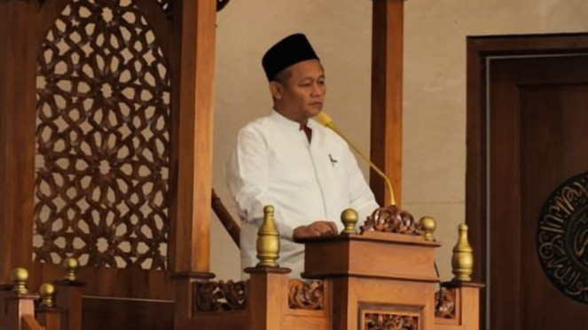 Sekjen Partai Golkar Sarmuji jadi Khatib Idul Adha.