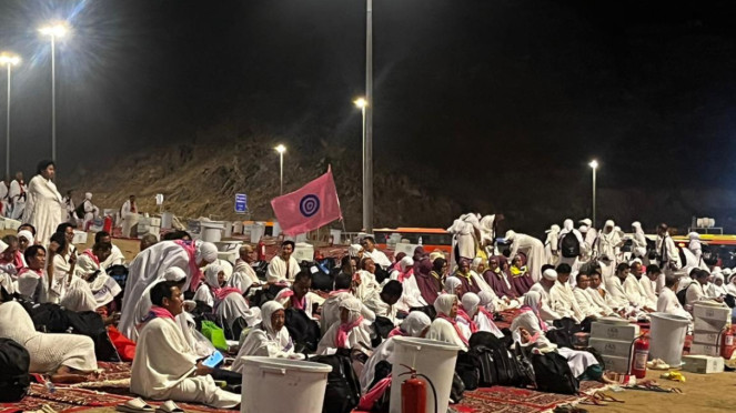 Jemaah mabit di Muzdalifah