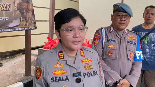Kapolsek Pesanggrahan AKP Seala Syah Alam di Polsek Pesanggrahan