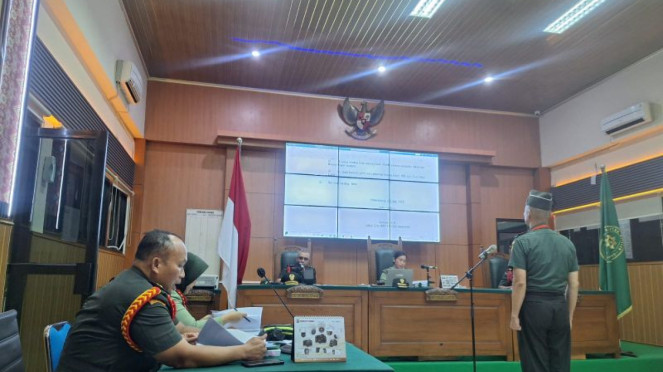 Sidang dakwaan terhadap dua oknum TNI penembak mati tiga polisi