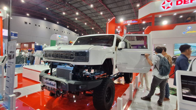 Pindad MV3 EV di Indo Defence Expo & Forum