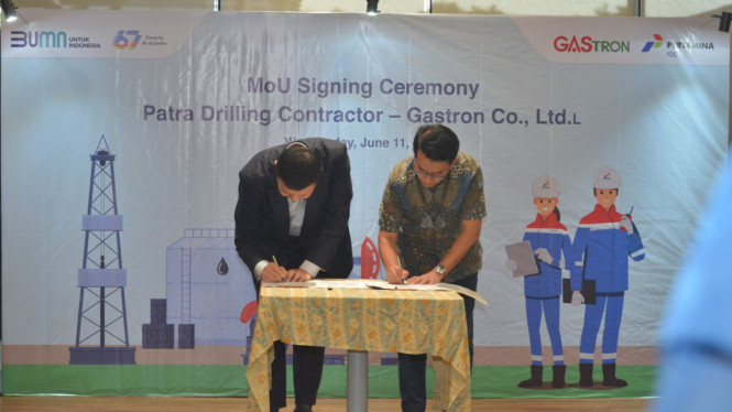 PT Patra Drilling Contractor (PDC) menjalin kerja sama sinergis dengan perusahaan Korea Selatan, Gastron Co. Ltd.