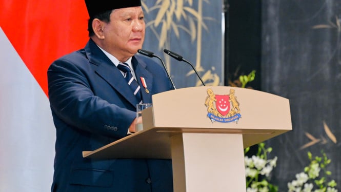 Presiden RI Prabowo Subianto saat menghadiri Leader's Retreat di Singapura (sumber foto: Laily Rachev - Biro Pers Sekretariat Presiden)
