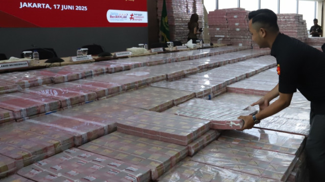 Kejagung Sita Rp11,8 T dari Wilmar Group di Kasus CPO, ini Penampakan Uangnya