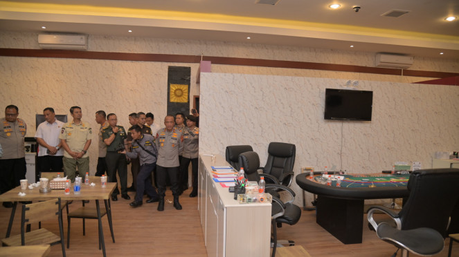 TKP Judi Kasino ilegal di Kota Bandung
