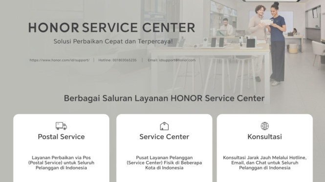 Layanan Honor Service Center.