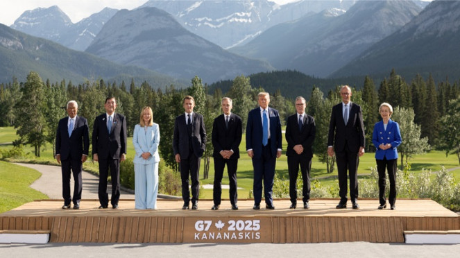 Pemimpin/kepala negara anggota di KTT G7 Kanada