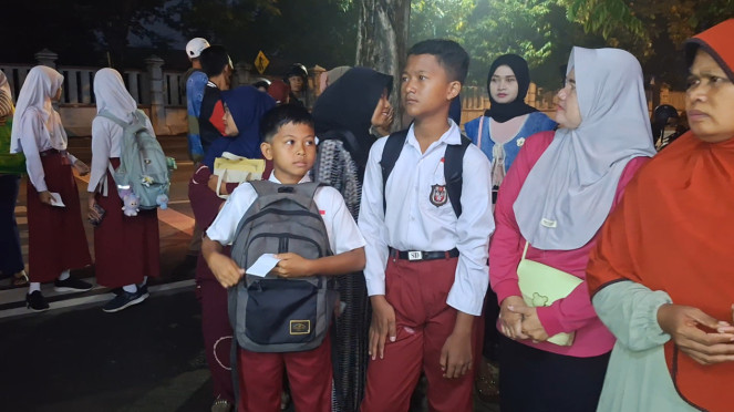 Ratusan calon murid baru di Brebes Jawa Tengah