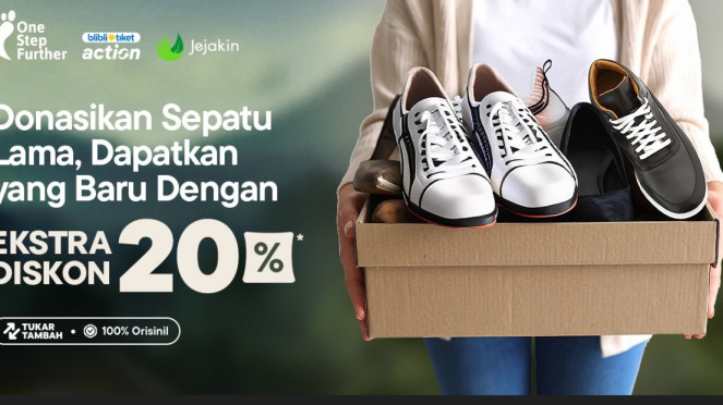 Mau dapat sepatu baru bisa tukar tambah