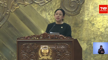 Ketua DPR RI Puan Maharani saat membuka rapat paripurna ke-20 di Kompleks Parlemen, Senayan, Jakarta Pusat (sumber: tangkapan layar YouTube TV Parlemen)