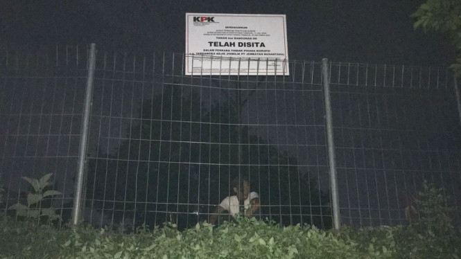 Sebuah aset tanah yang disita KPK terkait kasus dugaan korupsi di PT ASDP. (Ist)
