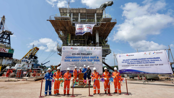 PHE ONWJ Lepas Anjungan Baru Ramah Lingkungan ke Pesisir Laut Jawa