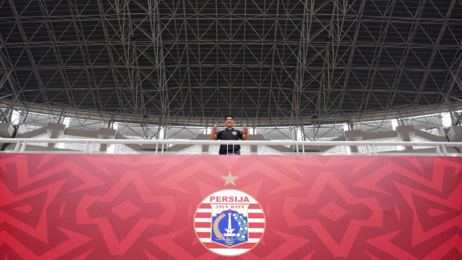 Pemain Persija Jakarta Eksel Runtukahu