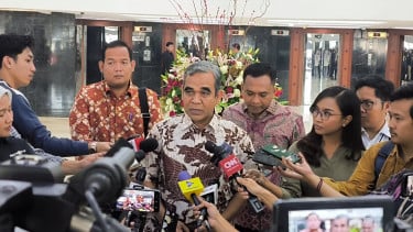 Ketua MPR RI sekaligus Sekjen Partai Gerindra, Ahmad Muzani di Kompleks Parlemen, Senayan, Jakarta Pusat 