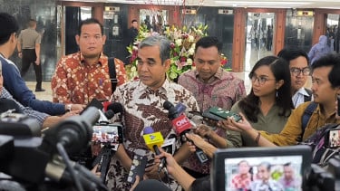 Ketua MPR RI Ahmad Muzani di Kompleks Parlemen, Senayan, Jakarta Pusat 