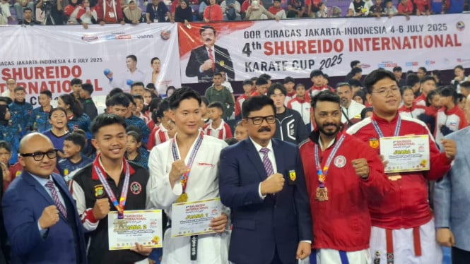 ketua PB FORKI, Hadi Tjahjanto hadiri pembukaan SHUREIDO International Karate 