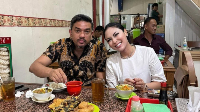 Menteri UMKM, Maman Abdurrahman dan istri, Tina Astari.